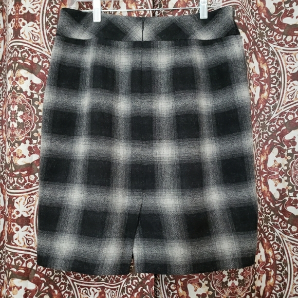 Loft Sz 10 Womans Wool Blend Skirt Plaid - Picture 6 of 6